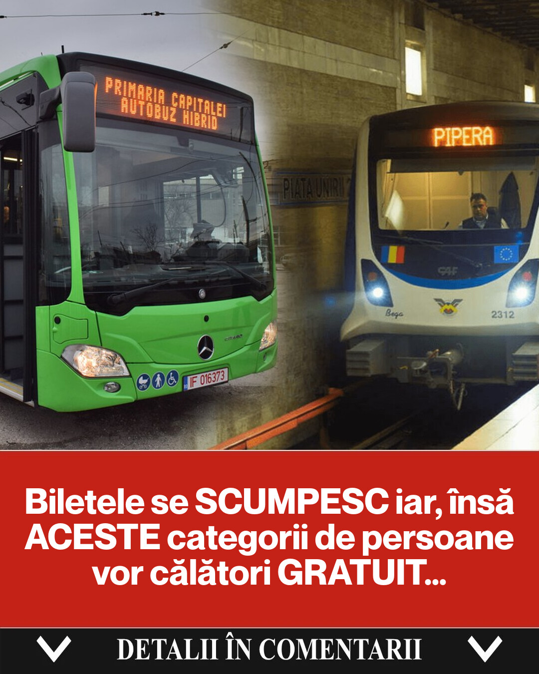 Noutăți despre Transportul Public: Creșteri de Prețuri și Călătorii Gratuite